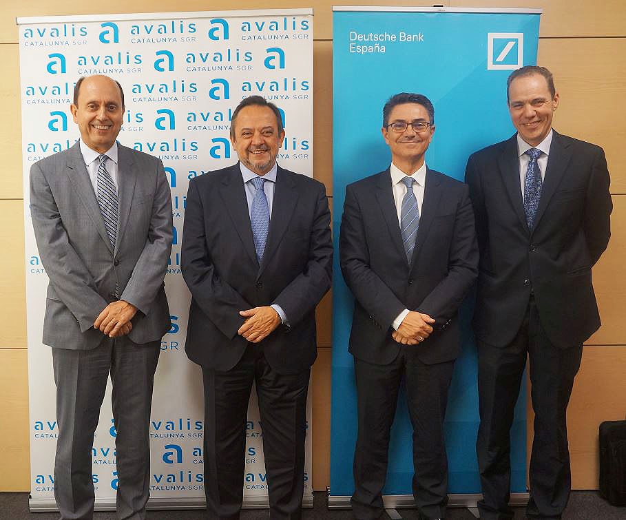 imagen de  Deutsche Bank i Avalis de Catalunya signen un conveni per facilitar el finançament a pimes